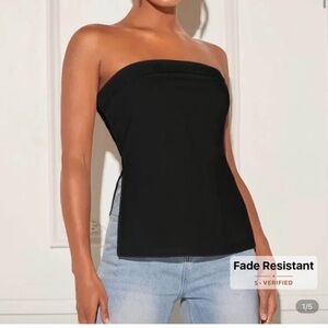 SHEIN Black Strapless Camisole